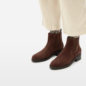 Everlane Modern Utility Chelsea Boot Brown Suede Sz 9.5